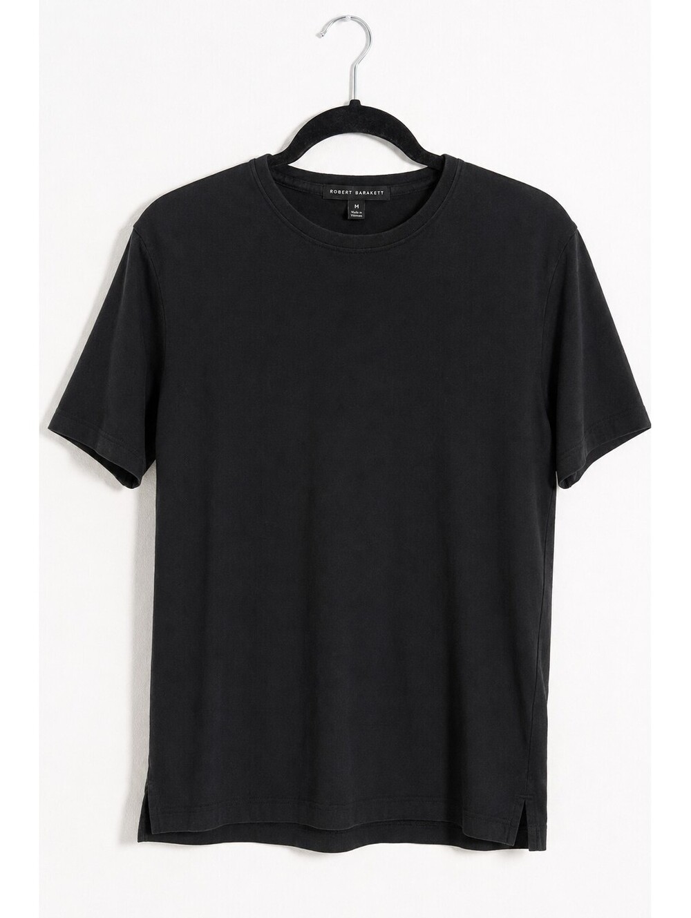 Robert Barakett Men’s Black Pima Cotton Crew Neck T-Shirt Size M